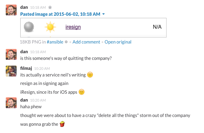 iresign in the build