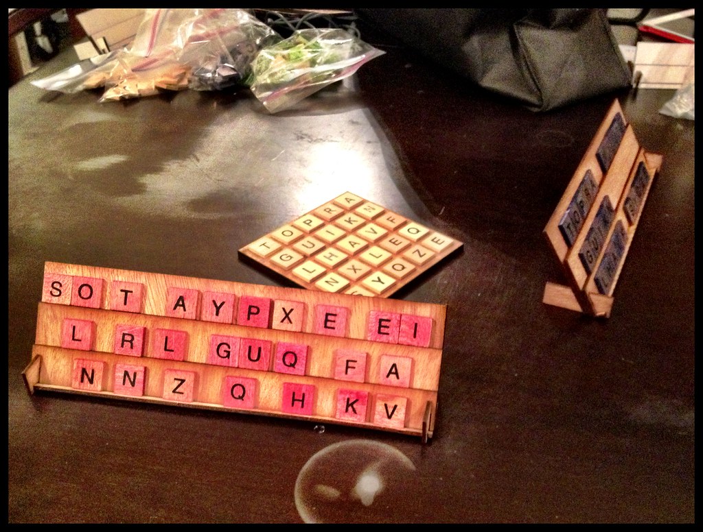 Physical letterpress - setup with racks!