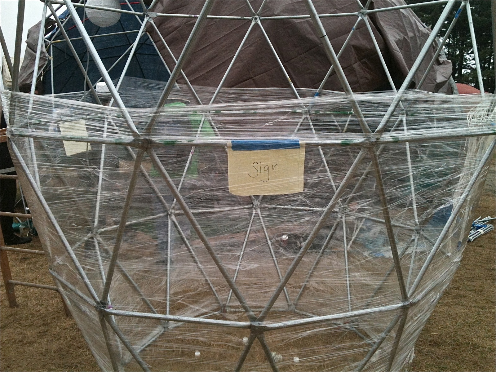 Tower of Consenso with signs