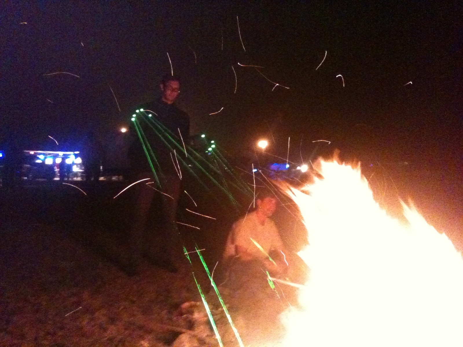 Laser gloves fire